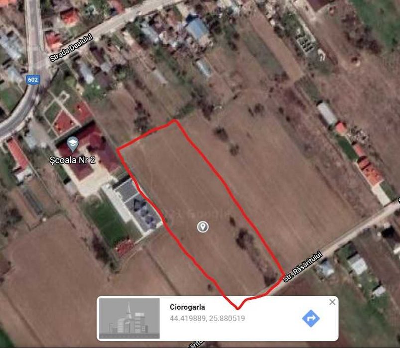 Inchiriez sau vand teren intravilan Ciorogarla/Darvari, 3200 m patrati