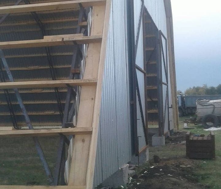 Шатровый ангар 15м ширина