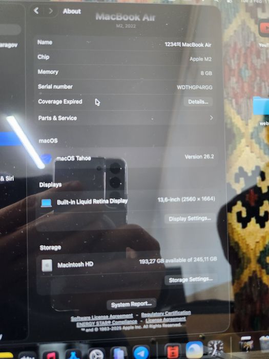 MacBook Air m2 2022