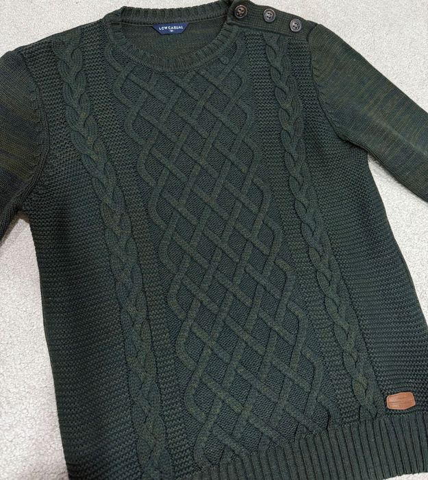 Свитер зелёный мужской