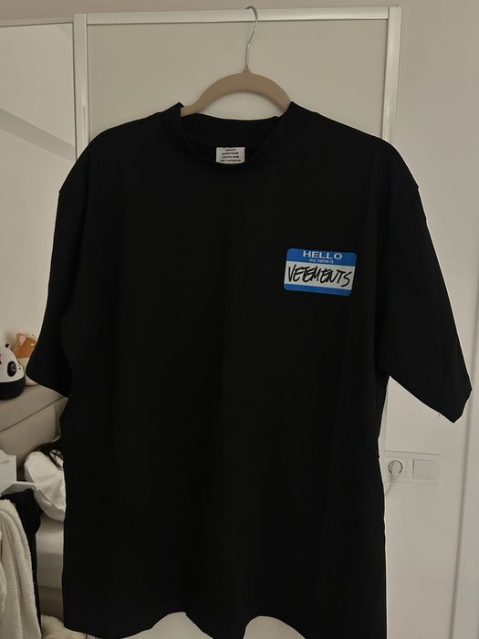 Tricou My name is Vetements