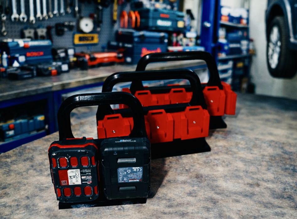 Geanta/ Suport organizare acumulatori Parkside X 20V Team