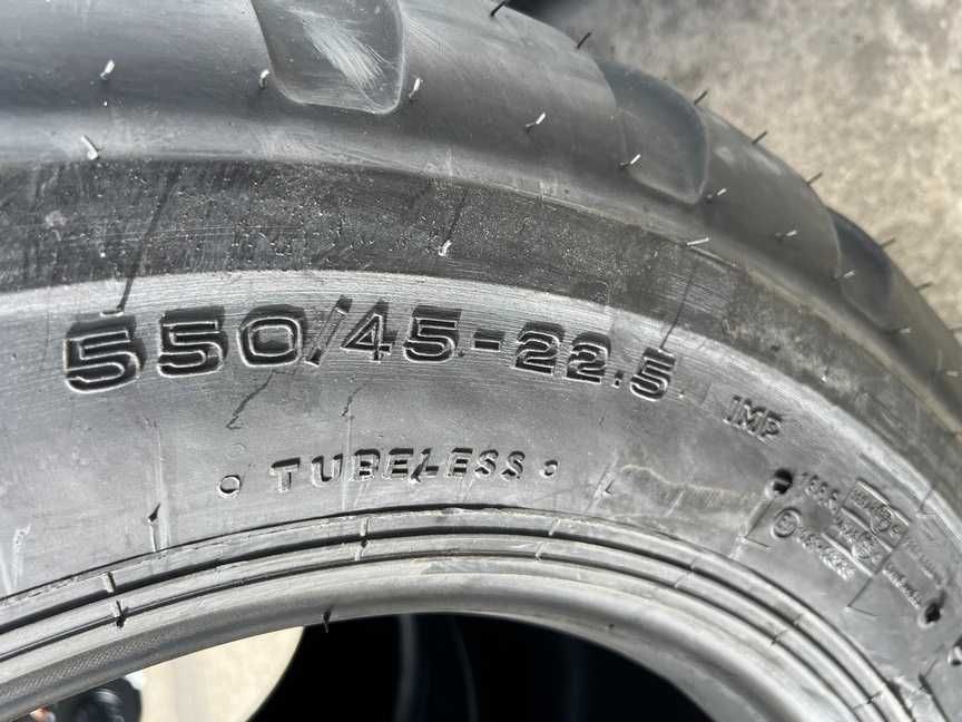 Cauciucuri noi 550/45-22.5 cu 16 pliuri marca CEAT pentru flotation