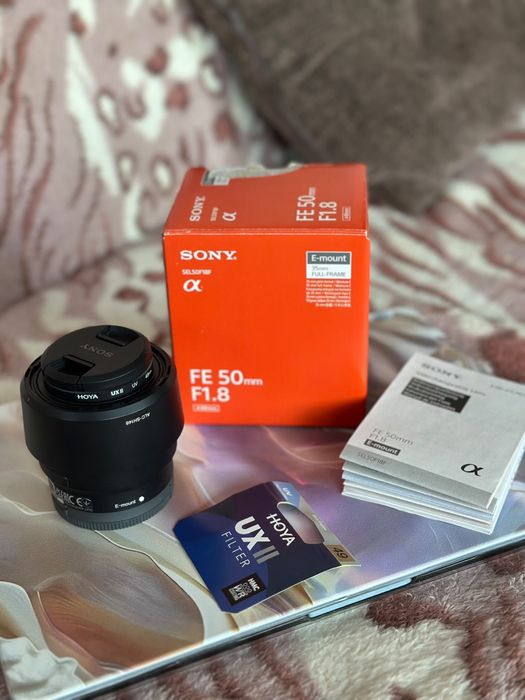Sony FE 50mm F1.8 Full Frame + filtru Hoya UX II NOU