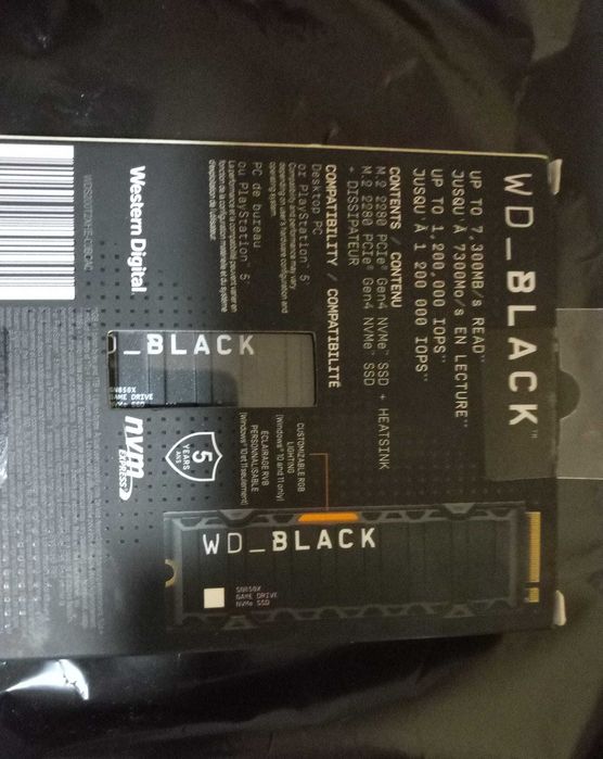 SSD WD Black SN850X Heatsink 2TB