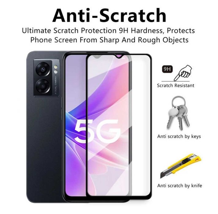 Folie sticla 20D FULL GLUE pentru Oppo A53 , A53s, A54 , A54s , A57s
