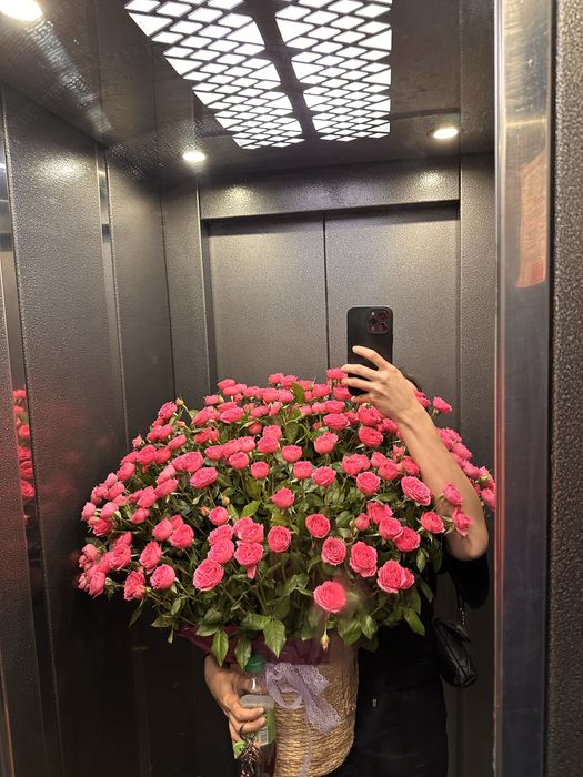 Цветы розы букет