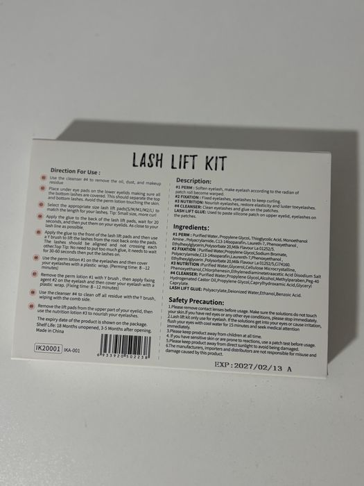 Lash Lift set laminare gene