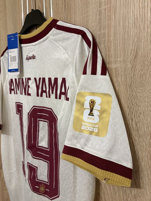 Tricou Spania Away World Cup 2026 Lamine Yamal #19 - Player Version - S