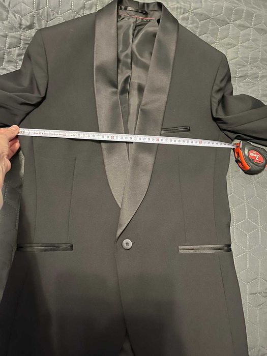 Costum bărbătesc ocazie nr44 Diasym Style ca NOU+cămașă și papionCADOU