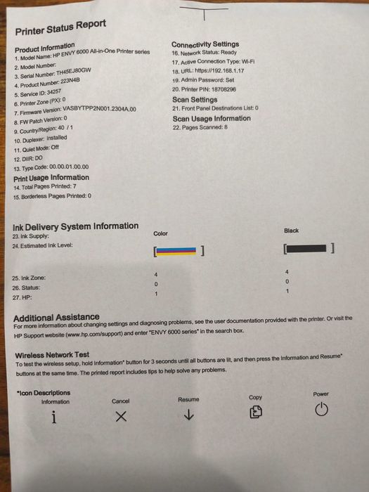 Нов HP Envy 6020e мострен скенер + многоцветен принтер модел 2023г.