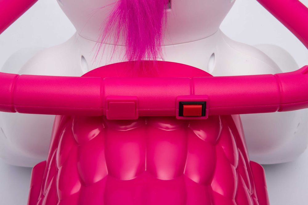 Calut electric, Kindeplay Unicorn, pentru copii 3-4 ani, 70W, 12V, roz