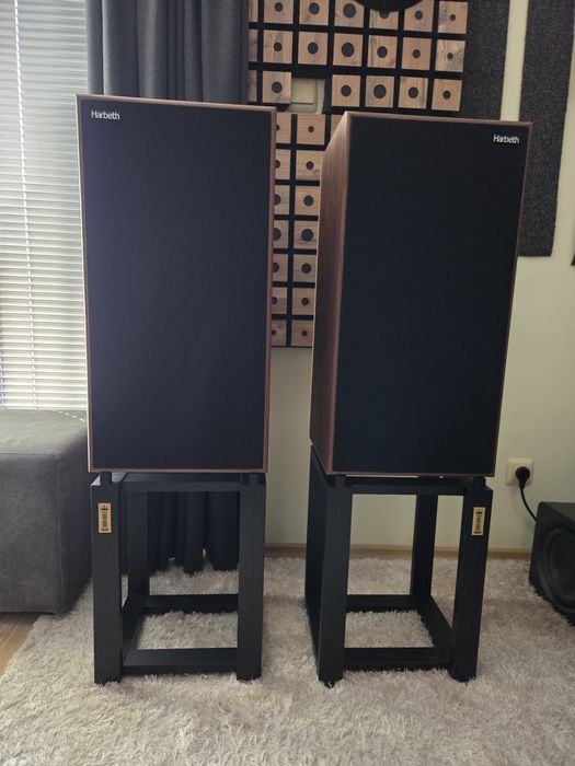 Harbeth Super HL5+ Reference Stands SHL5plus XD Stand Mount Speakersчисто нови