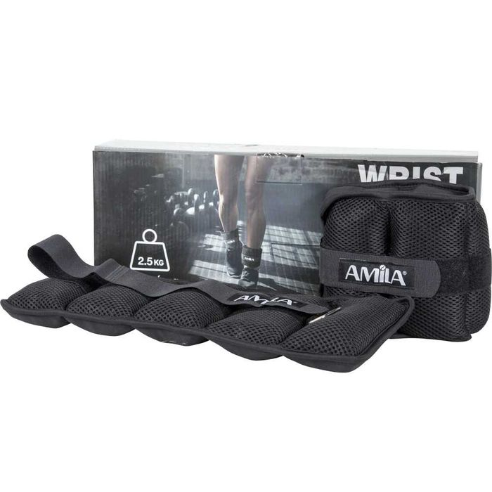 Регулируеми Тежести за Ръце и Крака Amila 2 × 2,5 кг, Фитнес Аксесоари