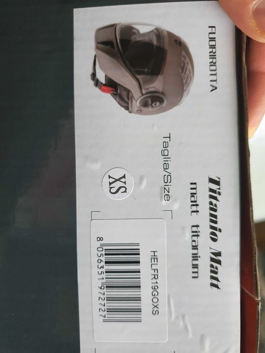 Нова каска за мотор HELMO Fuorirotta XS - титаний мат