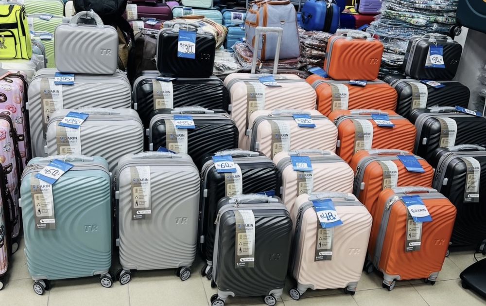 пътнически куфар+разширител 5см 5бр ABS удароустойчив 4 колела 360°