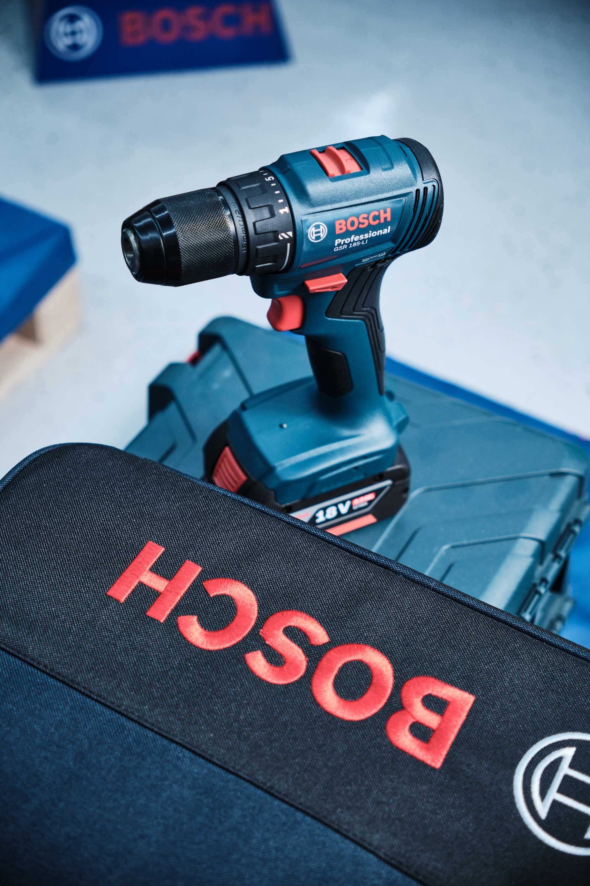 Дрель-шуруповерт аккумуляторная Bosch GSR 185-LI: 82 990 тг ...