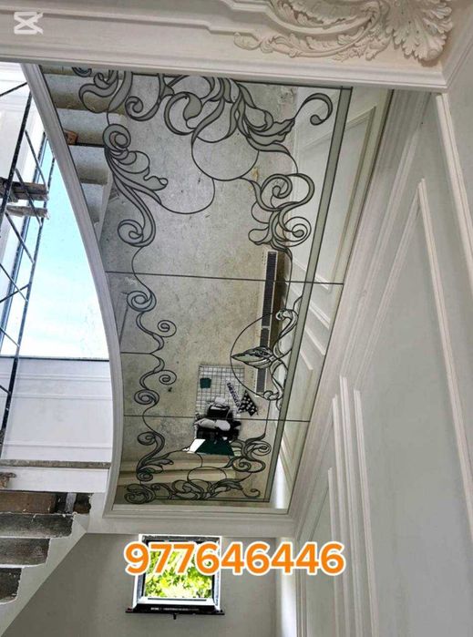 Гулли ойна витраж тош ойна оргстекло потолок