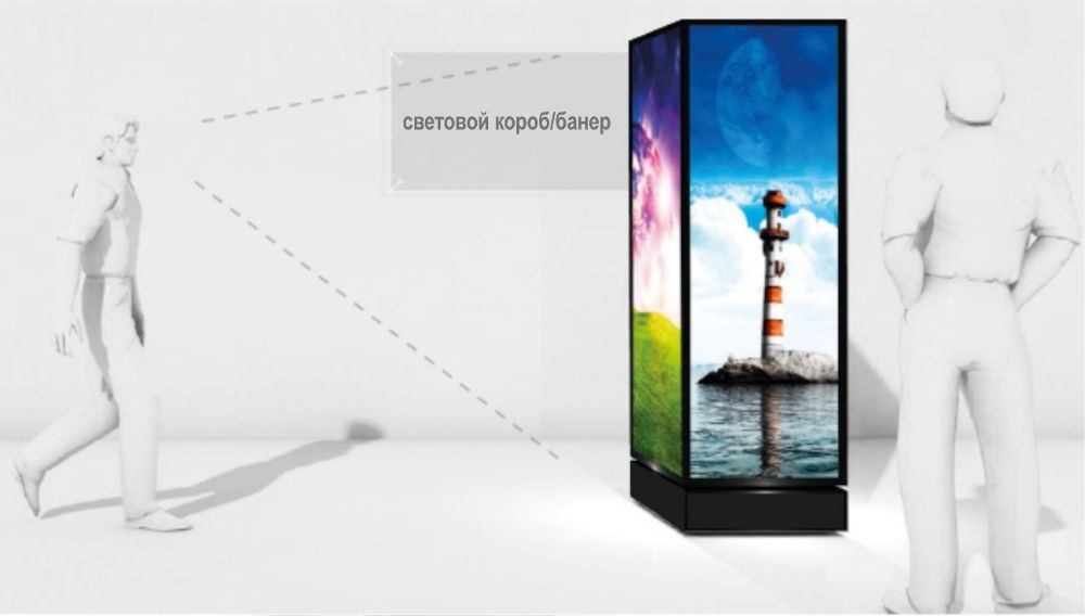 Уникальная рекламная конструкция Пилларс