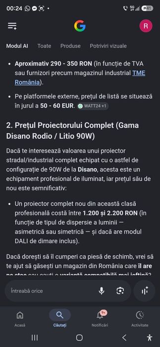 Proiector  led pt exterior si suprafete mai mari