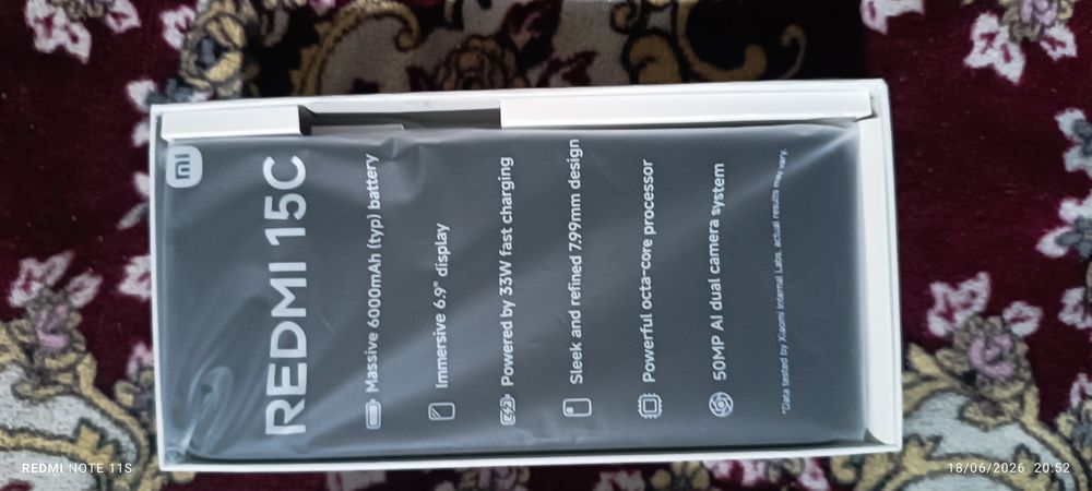 Redmi 15 c yangi karopkasi ochilgan buldi