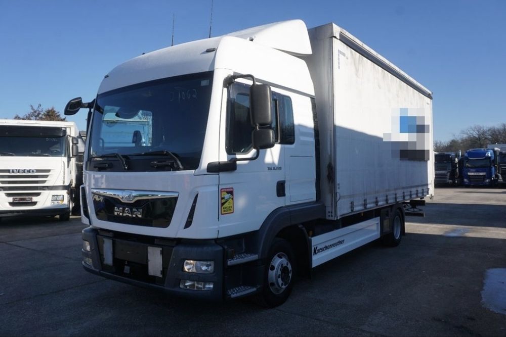 MAN TGL 8.220 2016 euro 6 тристранна щора