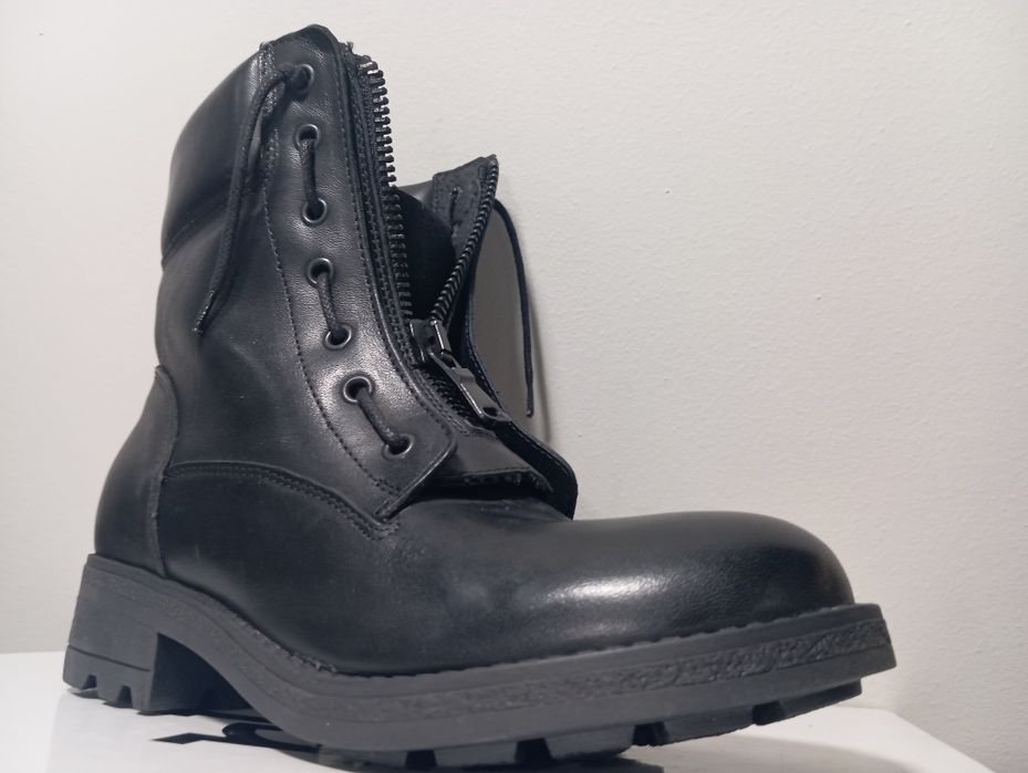 Детски кожени кубинки с цип 36 и 38