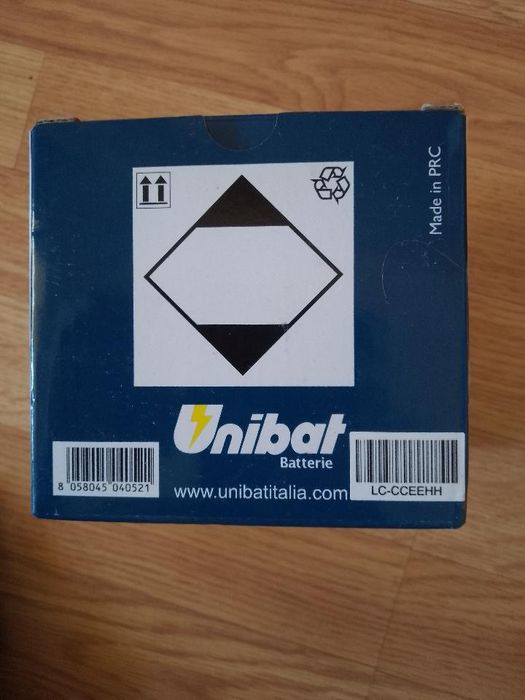 Мото акумулатор Unibat AGM 12V – Нов, запечатан