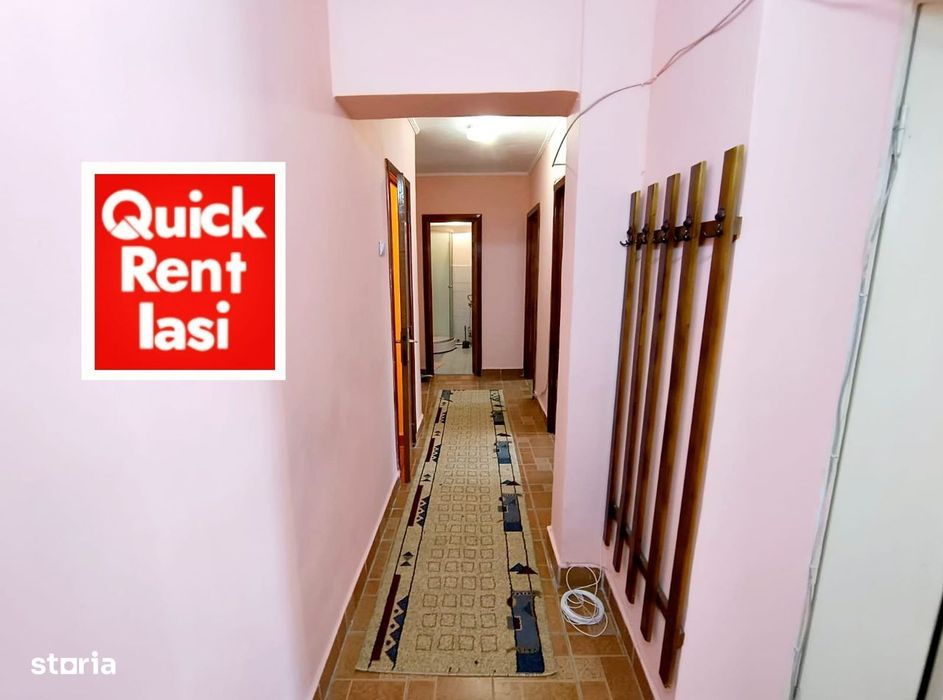Centru Langa UMF si UAIC Apartament 3Camere Decomandat De Inchiriat