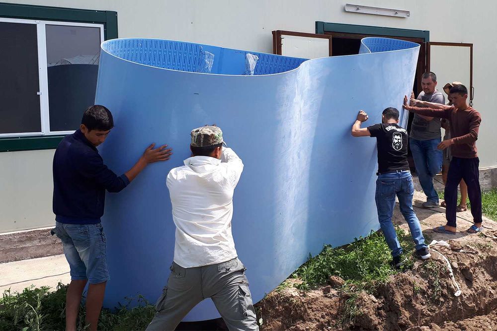 Эко-емкости для воды, сборка на месте, с выездом на объект