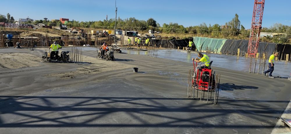 Beton Elicopterizat, finisat cu cuart, Pardoseli Industriale Betonate