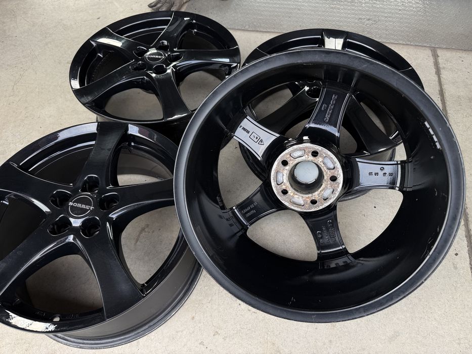 4бр. КАТО НОВИ 17” Джанти 5х108 “BORBET F” за -PEUGEOT/CITROEN/RENAULT/FORD/VOLVO- 7Jx17H2, ET40