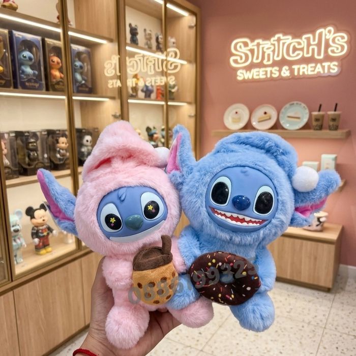 Голяма плюшена играчка Стич 25см, Лило и Стич плюшени играчки Miniso