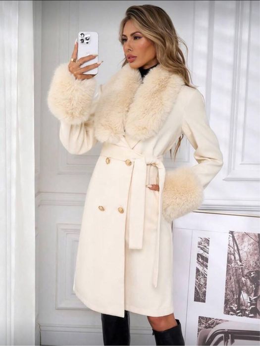 Дамско палто с пух
