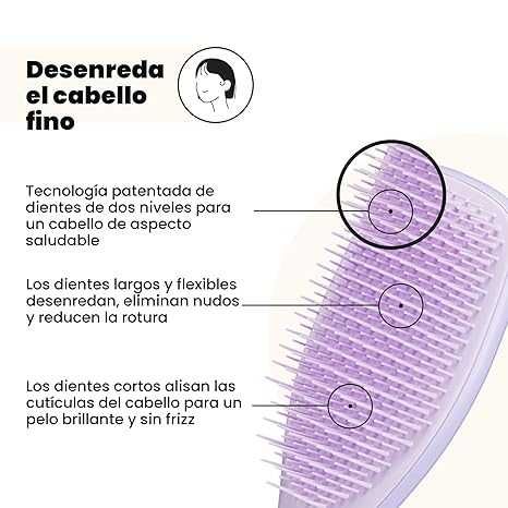 Четка за коса Tangle Teezer Ultimate Detangler за боядисана, фина и тънка коса, лилава