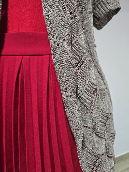 Cardigan cu cordon propriu cu model frumos pentru rochii, fuste, cămăși