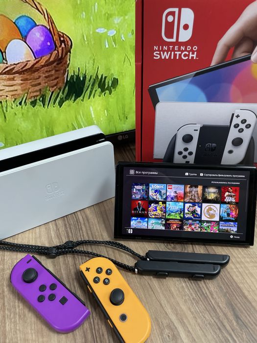 Прошитая Nintendo Switch Oled с играми