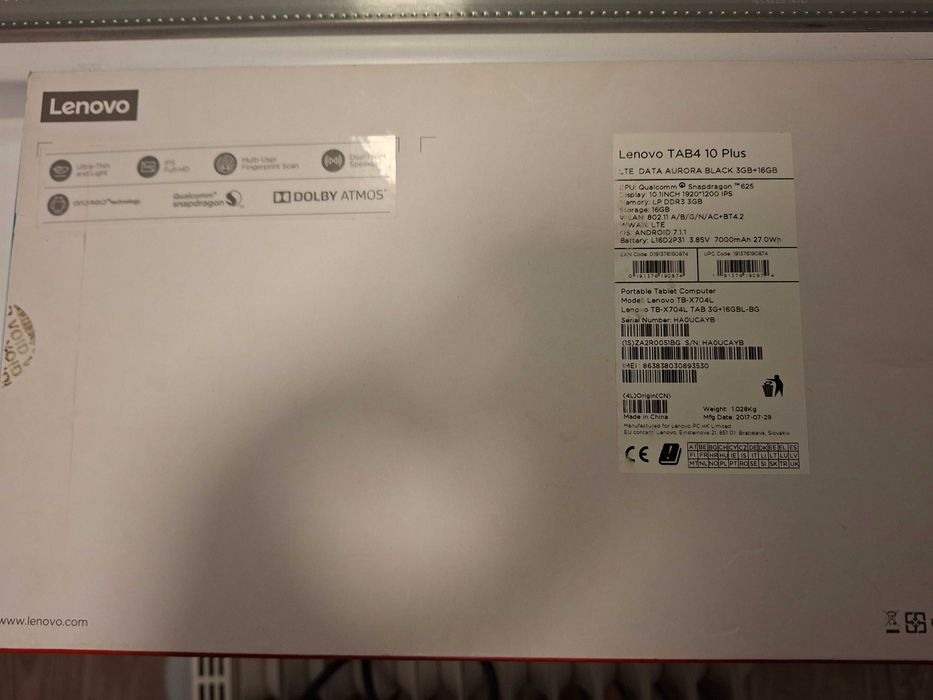 Lenovo Tab 4 10 Plus (TB-X704L)