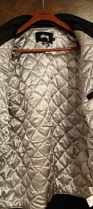 САМО ДНЕС, КРАЙНА ЦЕНА! Stussy Waxed Bomber Flight Jacket Black