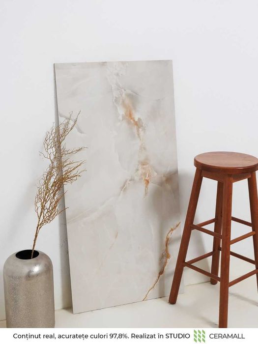 Gresie rectificata Montblanc Onyx Lucioasa 60x120