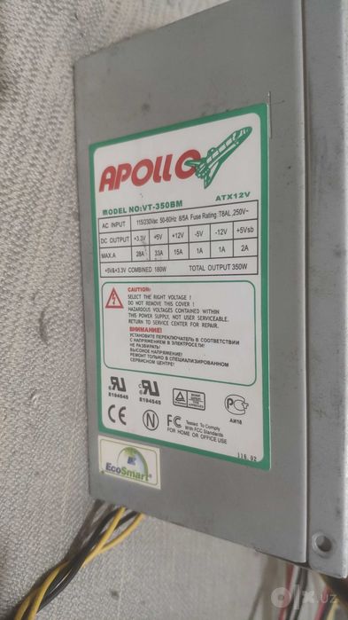 Продам блок питания Apollo model:VT-350BM