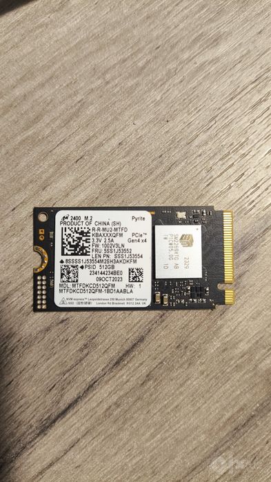 SSD NVMe M.2 512gb