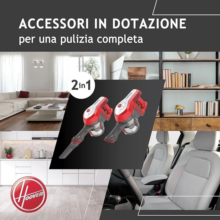 Нова безжична/права/акумулаторна прахосмукачка Hoover HF122RH 011