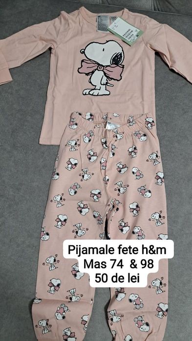 Pijamale fete H&M noi cu eticheta       .