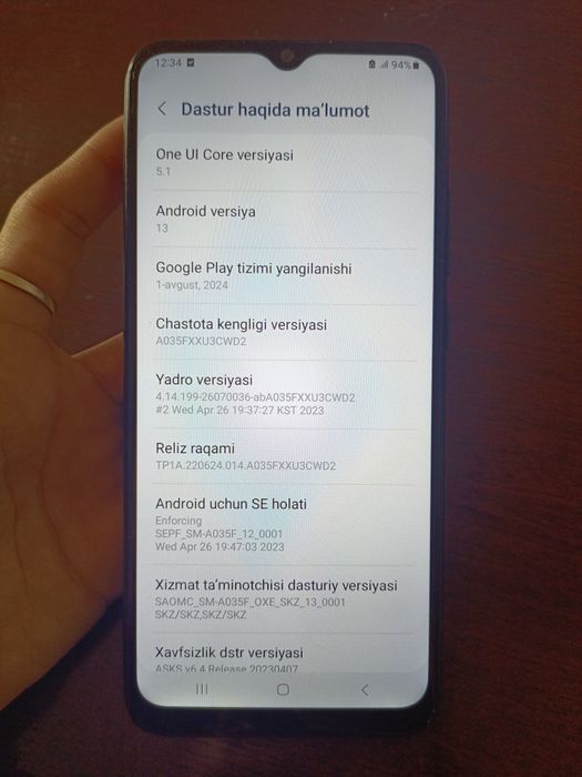 Samsung galaxy A03 telefoni