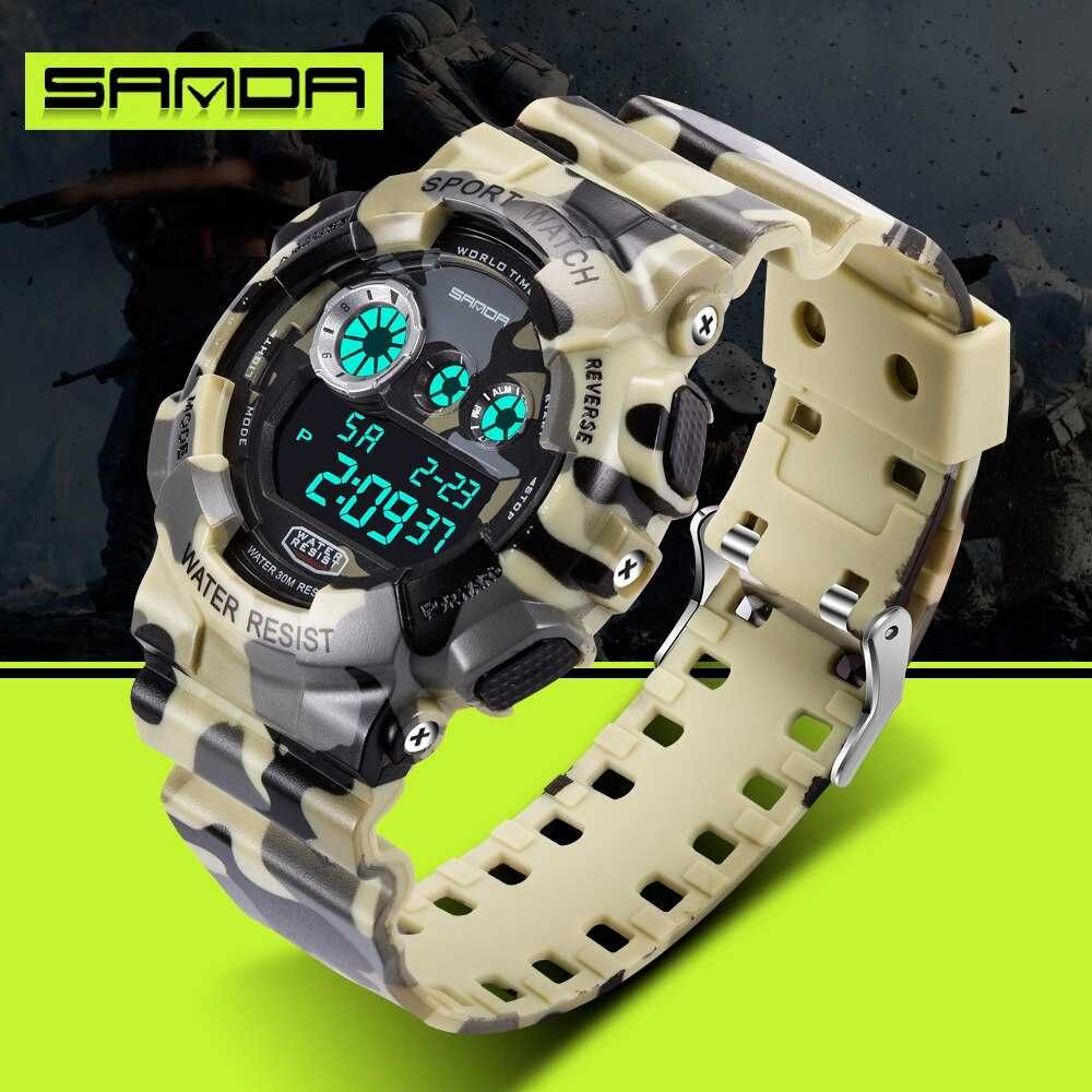 Ceas Sport SAMOA 289 Camouflage LED Military Sports Watch Brasov OLX.ro