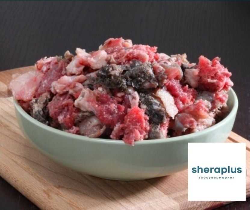 Обрезь говяжья - натуральный корм мясо для собак