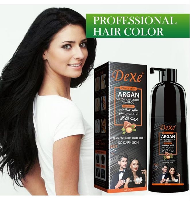 Dexe Argan шампунь крем краска для волос