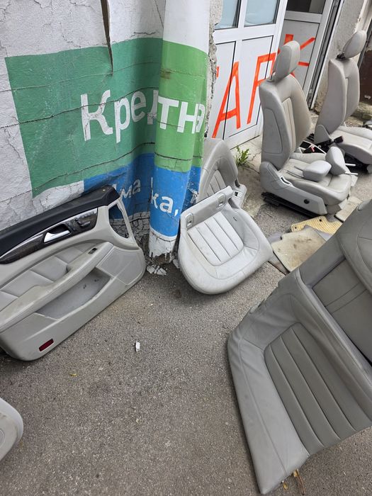 Кожен салон бял за Mercedes w218
