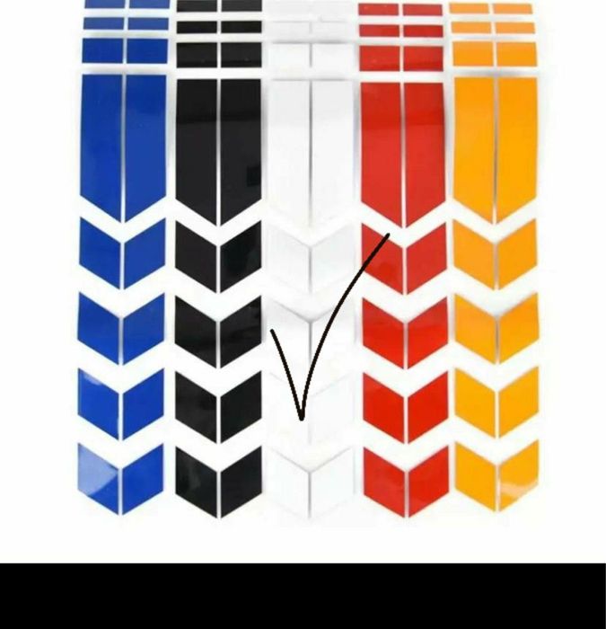 светоотражающий стикер для мотоцикла